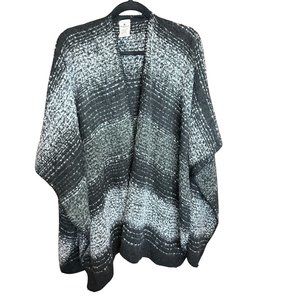 Soft Striped Poncho/Shawl